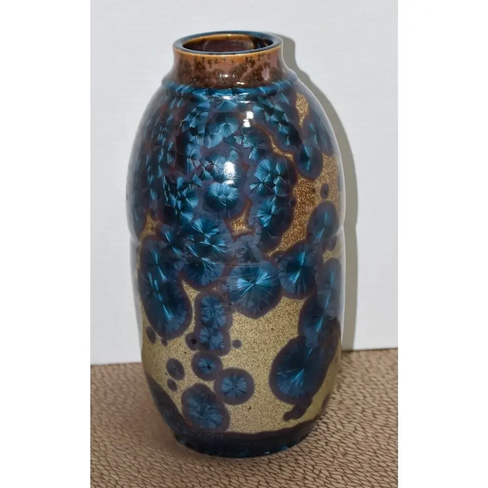 Arts & Crafts Revival Crystalline curvaceous signed
